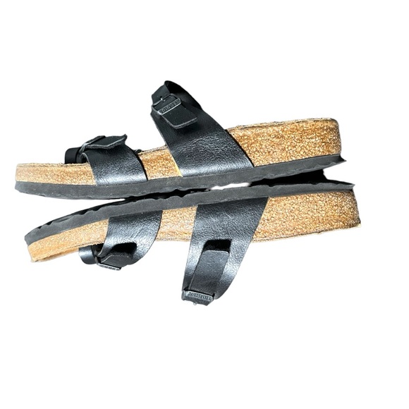 Birkenstock Mayari Black Birko-Flor Strap Toe Loop Sandals Size 39 - Picture 5 of 11